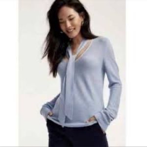 Aritzia Tie Neck Wool Sweater Size Small